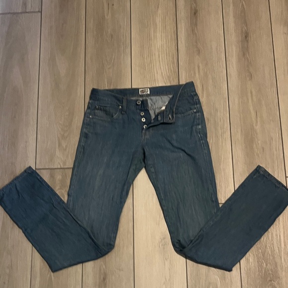 Naked & Famous Denim Mid Blue Skinny Jeans - size 32 - Picture 3 of 6